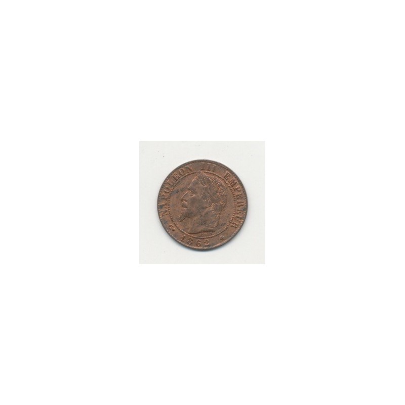1 Centime Napoléon III - Tête laurée - 1862 BB Strasbourg