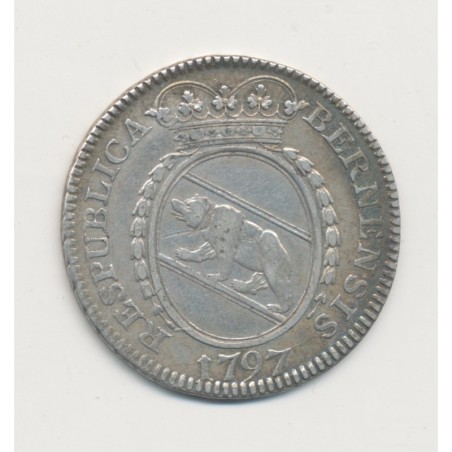 Suisse - 1/4 Thaler 1797 B Berne - argent - TTB+