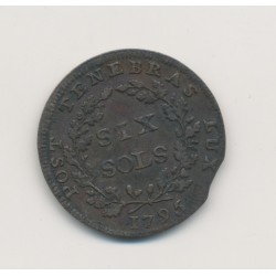 Suisse - 6 Sols 1795 - Canton de Genève - bronze - TTB+ 2
