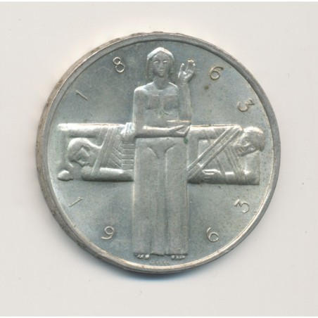 Suisse - 5 Francs - 1963 - Centenaire de la Croix rouge - argent - SUP