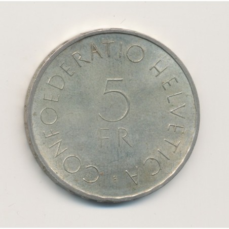 Suisse - 5 Francs - 1963 - Centenaire de la Croix rouge - argent - SUP