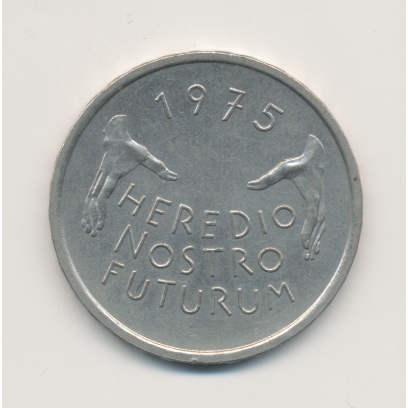 Suisse - 5 Francs - 1975 - Heredio nostro futurum - cupronickel - TTB+