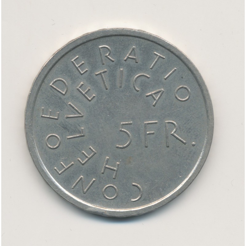 Suisse - 5 Francs - 1975 - Heredio nostro futurum - cupronickel - TTB+