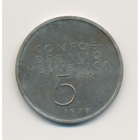 Suisse - 5 Francs - 1979 - Albert Einstein - cupronickel - SUP
