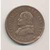 Vatican - 4 Soldi - 1867 R - cuivre - TTB