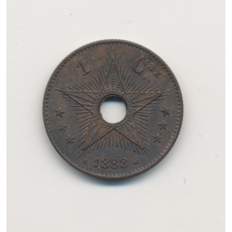 Belgique - 1 Centime 1888 - Léopold II - bronze - SUP+