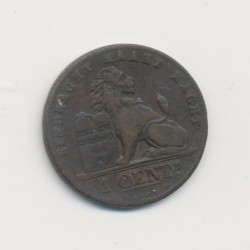 Belgique - 1 Centime 1887 - Léopold I - cuivre - TB+