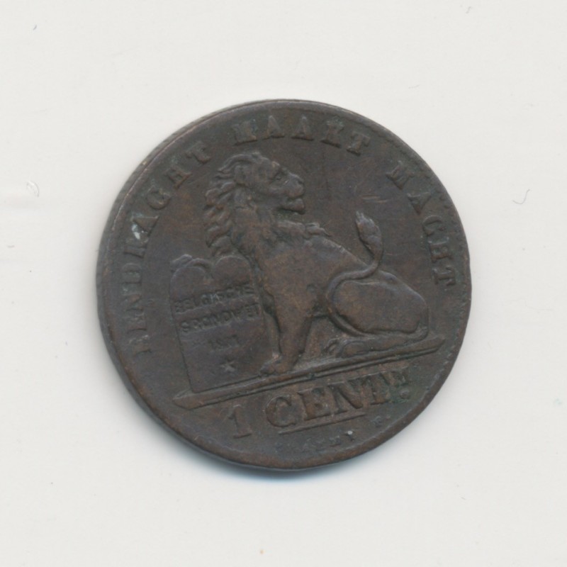 Belgique - 1 Centime 1887 - Léopold I - cuivre - TB+