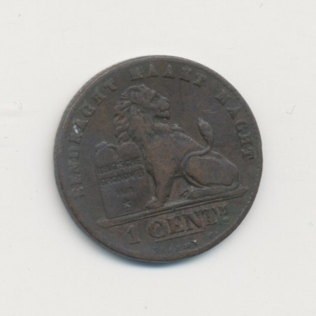 Belgique - 1 Centime 1887 - Léopold I - cuivre - TB+