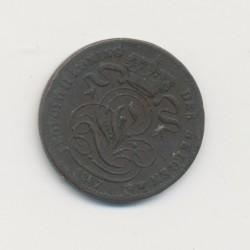 Belgique - 1 Centime 1887 - Léopold I - cuivre - TB+ 2