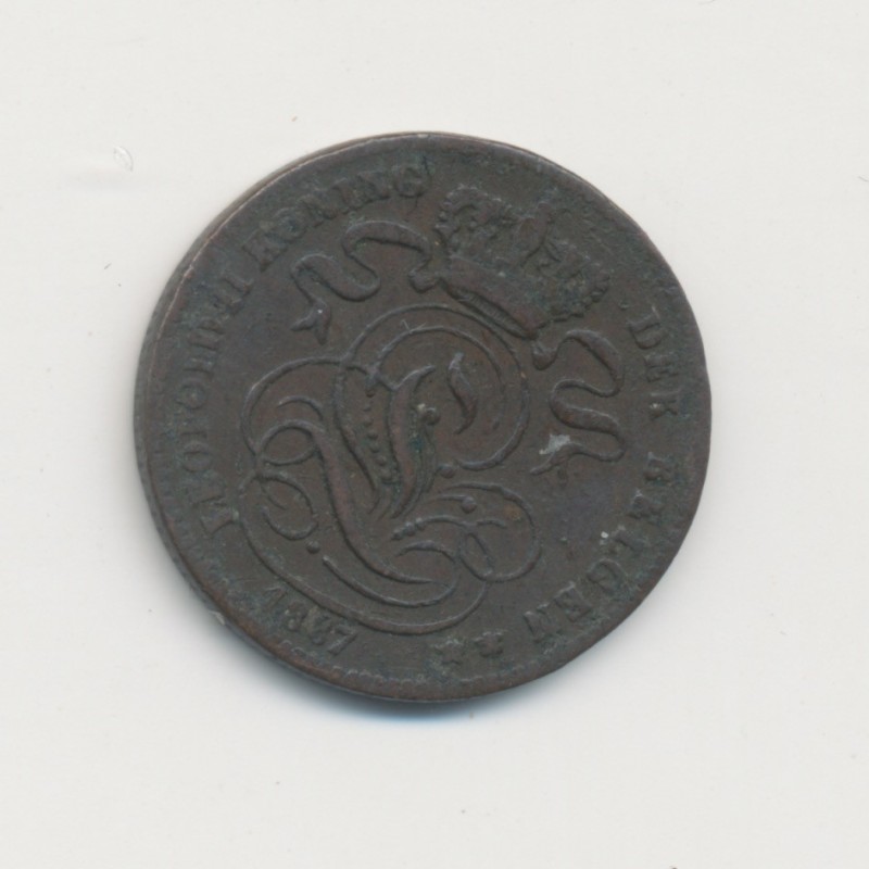 Belgique - 1 Centime 1887 - Léopold I - cuivre - TB+
