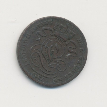 Belgique - 1 Centime 1887 - Léopold I - cuivre - TB+