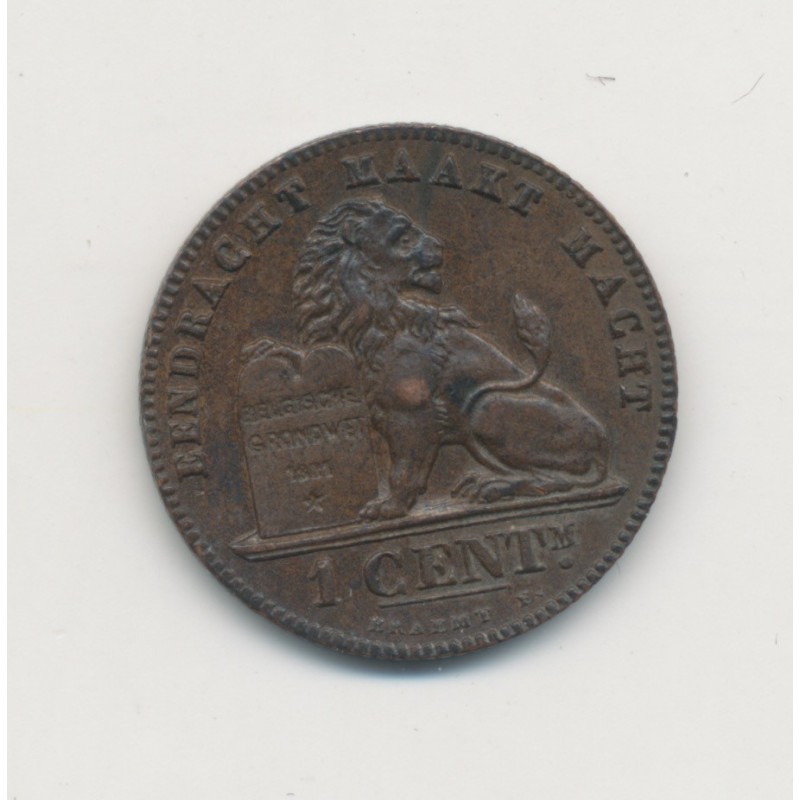 Belgique - 1 Centime 1902 - Léopold I - cuivre - SUP