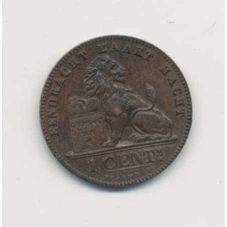 Belgique - 1 Centime 1902 - Léopold I - cuivre - SUP