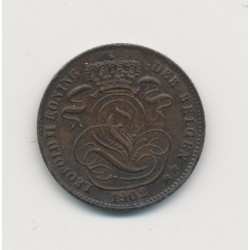 Belgique - 1 Centime 1902 - Léopold I - cuivre - SUP 2