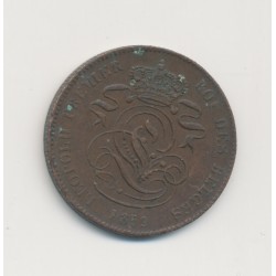 Belgique - 2 Centimes 1859 - Léopold I - cuivre - TTB 2