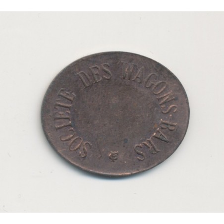 50 Centimes - Société des wagons bars - TTB+