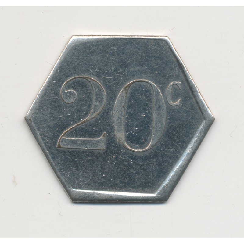20 Centimes - Bateaux parisiens - octogonal - 28mm - TTB