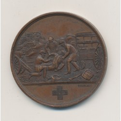 Médaille - Annexes ministère de la guerre - 1870-1871 - bronze - 37mm - TTB+