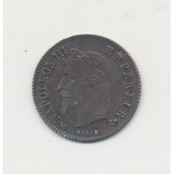 20 centimes Napoléon III - 1866 K Bordeaux - Tête laurée - SUP+