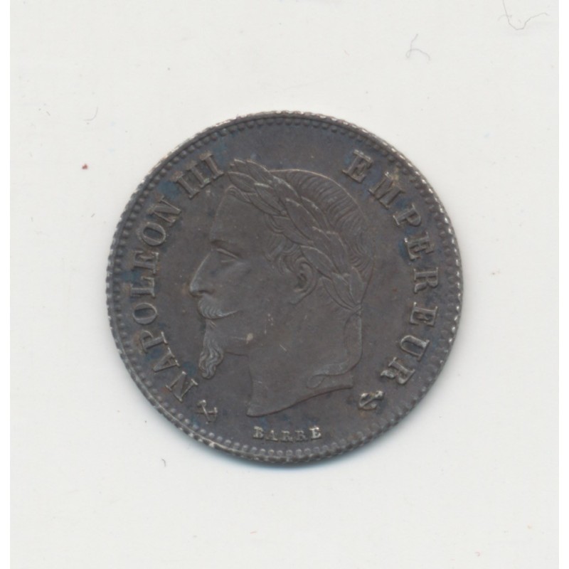 20 centimes Napoléon III - 1866 K Bordeaux - Tête laurée - SUP+