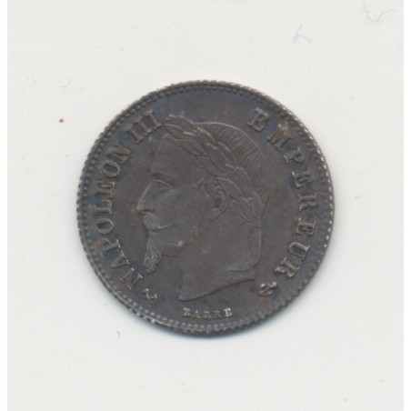20 centimes Napoléon III - 1866 K Bordeaux - Tête laurée - SUP+
