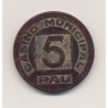 Jeton - Casino municipal Pau 5 - bois - TTB