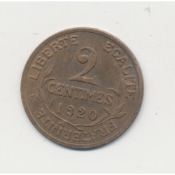 2 centimes Dupuis - 1920 - TTB+