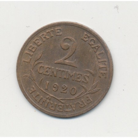 2 centimes Dupuis - 1920 - TTB+