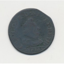 Ardennes - Liard 1611 - Charles 1er de gonzague - cuivre - TB