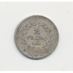 1/4 Franc - 1834 H La rochelle - Louis philippe I - TTB+ 2