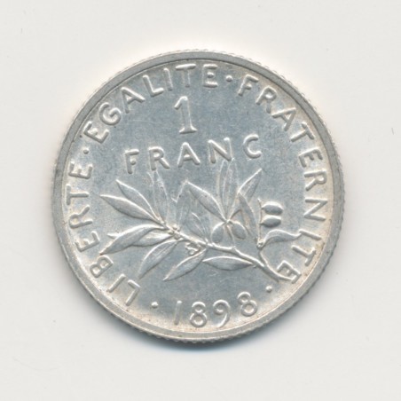 1 Franc Semeuse - 1898 - argent - TTB+