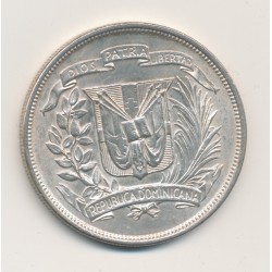République Dominicaine - 1 Peso 1952 - argent - TTB+/SUP 2