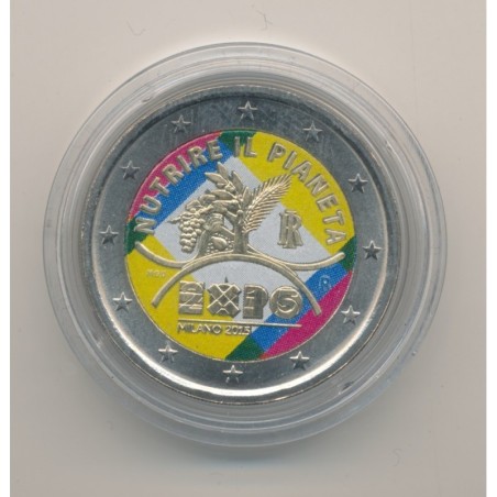 2 Euro couleur - Italie 2015 - Exposition Universelle 2015 Milan