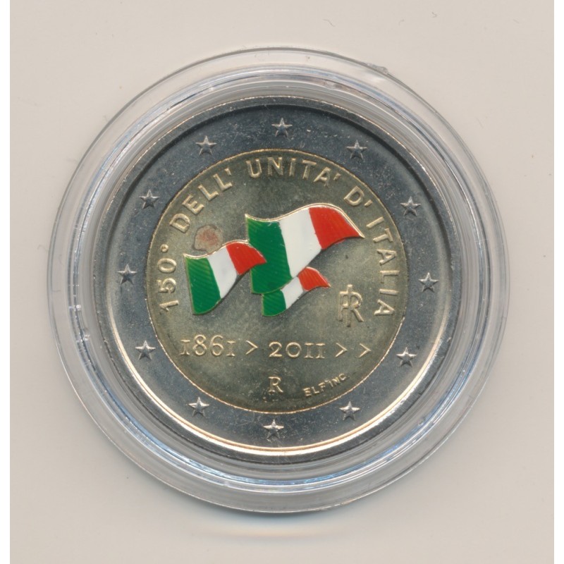 2 Euro couleur - Italie 2011 - 150e anniversaire unification