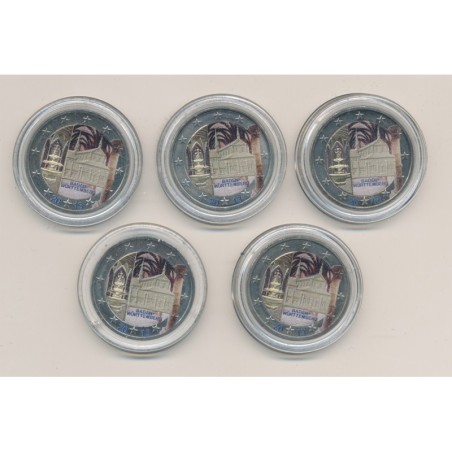 2 Euro couleur - Allemagne 2013 - Baden - Lot des 5 Ateliers ADGFJ + Écrin bois