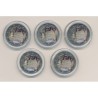 2 Euro couleur - Allemagne 2013 - Baden - Lot des 5 Ateliers ADGFJ + Écrin bois