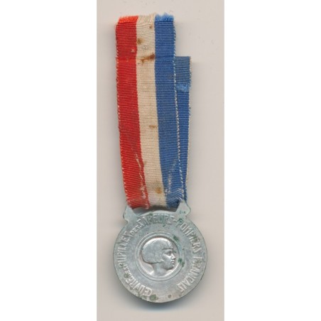 Médaille - Oeuvre des pupilles - Pompier avec hache