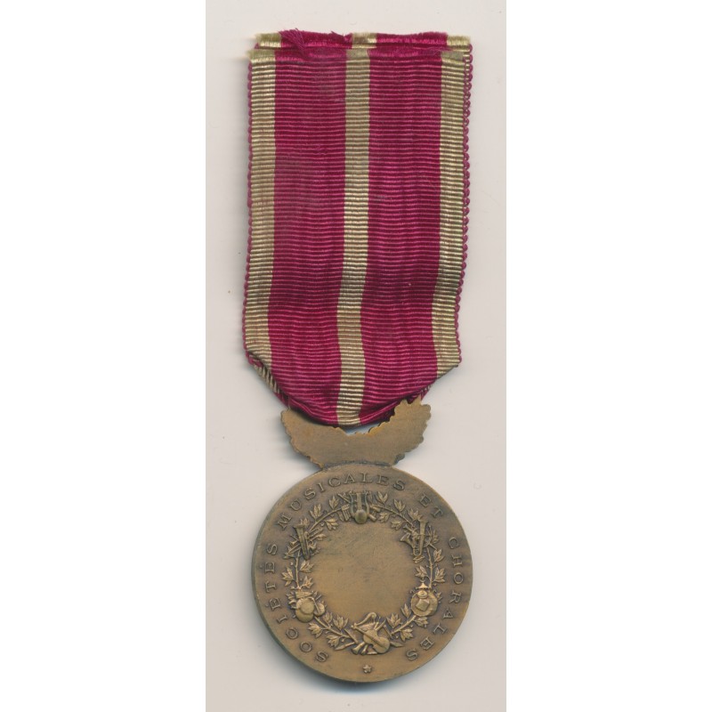 Médaille - Sociétés musicales et chorales - Ordonnance