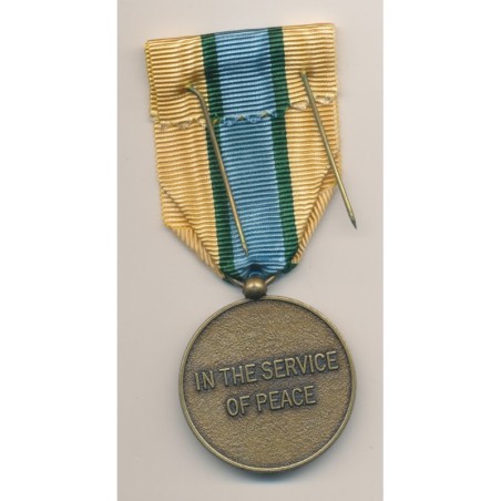Médaille - ONU Somalie - Revers Anglais - ordonnance