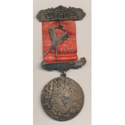 Médaille Maçonnique - Loge Strafford - agrafe C.H.P avec 2 plumes - Missouri - Etats-Unis