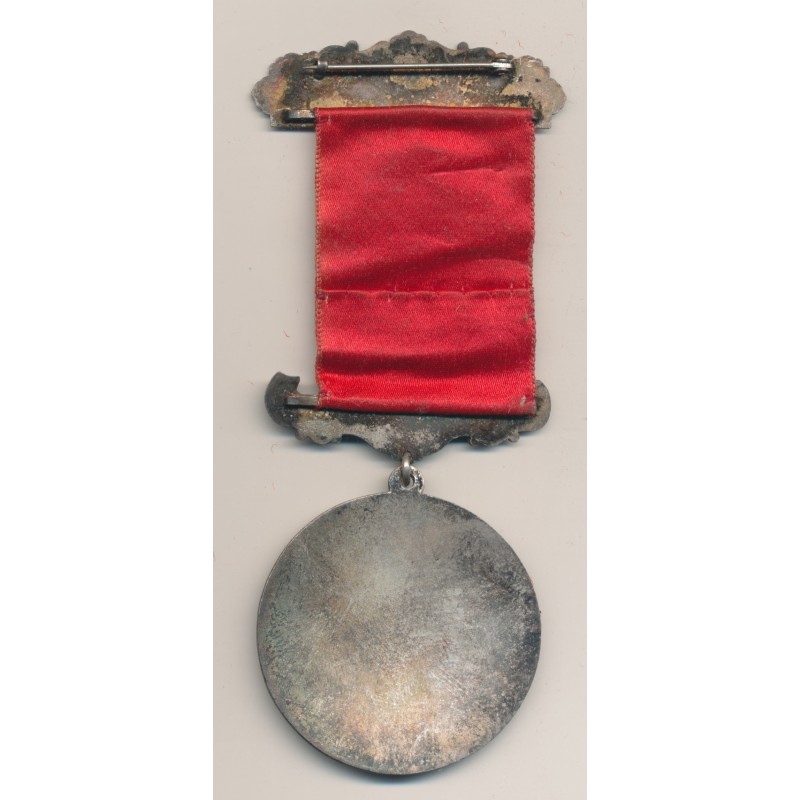 Médaille Maçonnique - Loge Strafford - agrafe C.H.P avec 2 plumes - Missouri - Etats-Unis
