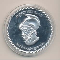 Médaille - Agamemnon - Roi légendaire de Mycènes et d'argot - Mythologie Grecque - nickel - 50mm