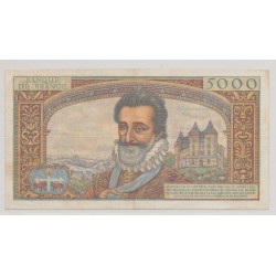 5000 Francs Henri IV - 6.06.1957 - TTB+ - W.16 2