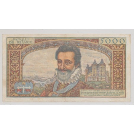 5000 Francs Henri IV - 6.06.1957 - TTB+ - W.16