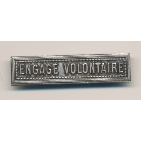 Agrafe Engagé volontaire - pour ordonnance