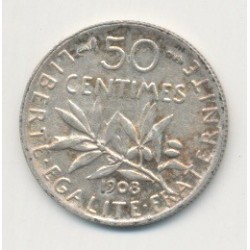 50 Centimes Semeuse - 1908