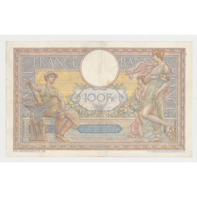 100 Francs Luc Olivier Merson - 4.07.1913 - TTB/TTB+