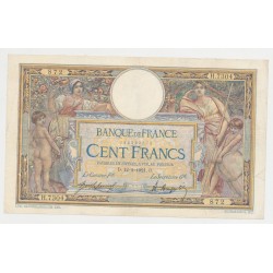 100 Francs Luc Olivier Merson - 12.02.1921 - TTB/TTB+