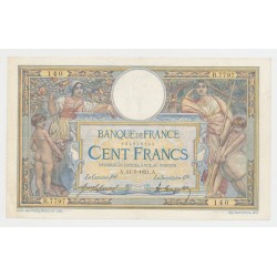 100 Francs Luc Olivier Merson - 11.07.1921 - TTB/TTB+
